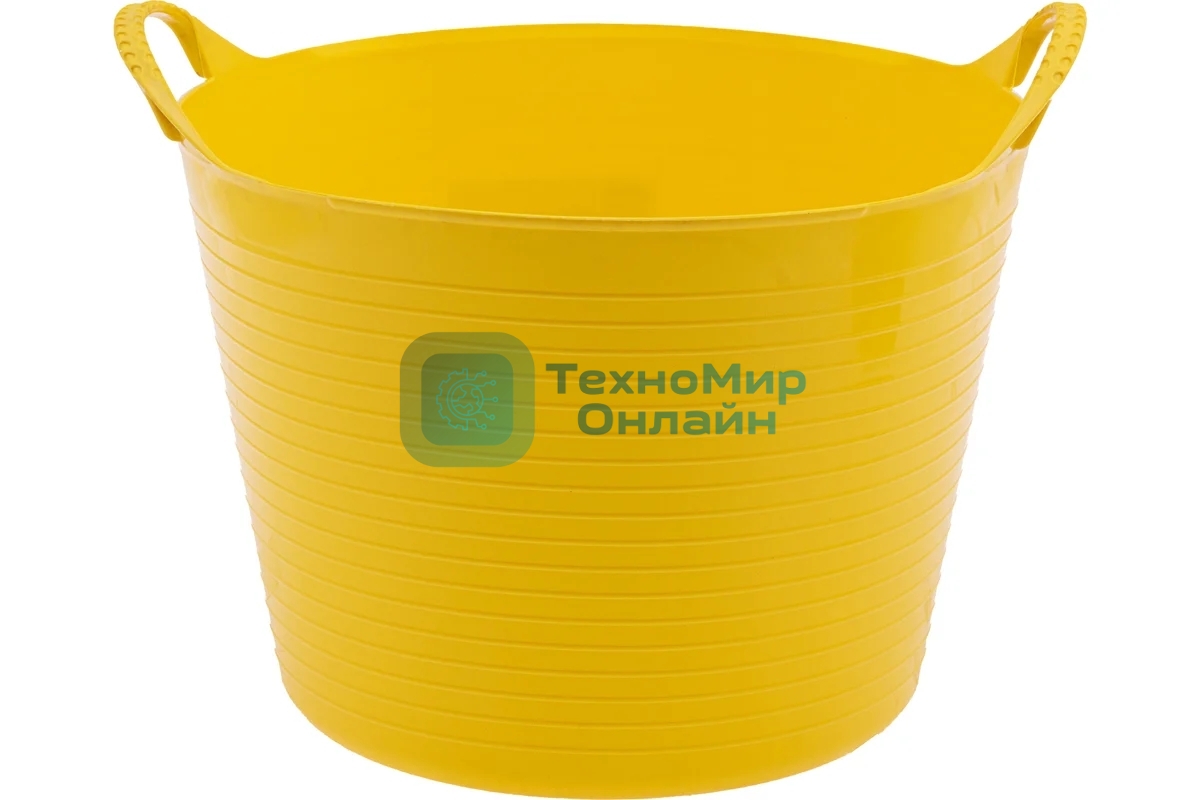 Ведро гибкое Сибртех сверхпрочное 14 л, желтый