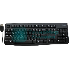 Клавиатура проводная Logitech K120 for business, USB черный (неоригинальная гравировка)