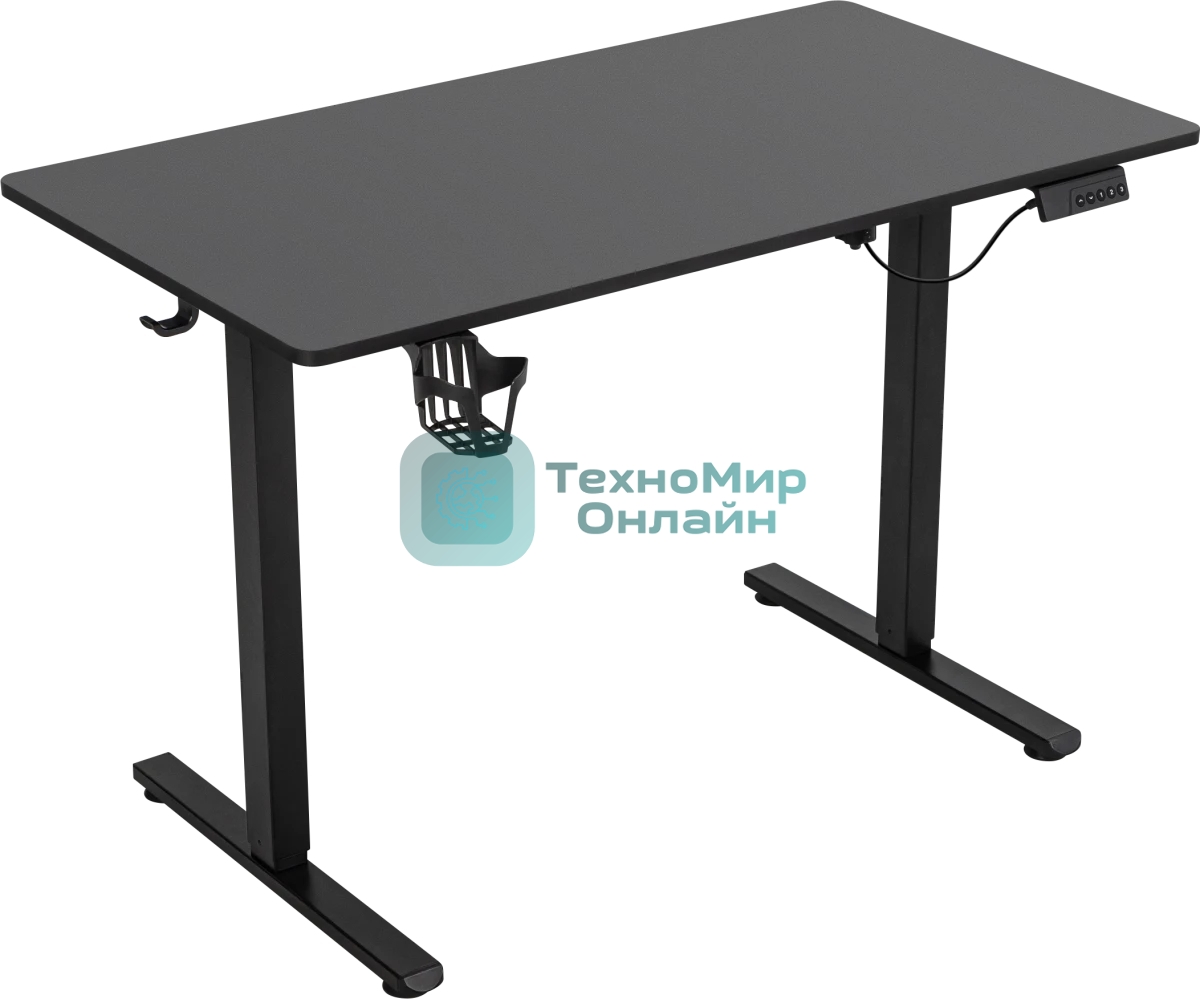 Стол игровой Defender Pulse черн, 110x60, высота 70-115 см 1