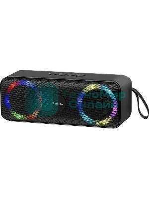 Акустическая система Defender LIGHT/BT/FM/USB/TF/AUX Q1 черный 10 Вт