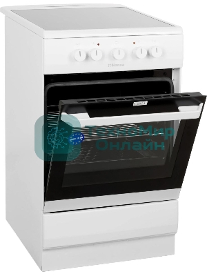 Плита электрическая Hansa FCCW54000 белый, конфорок 4 шт, духовка 68 л, 50 см x 85 см x 60 см