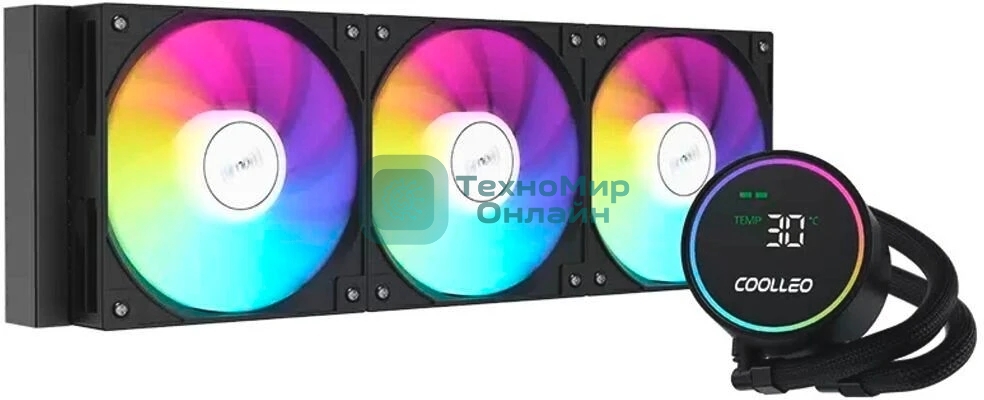 Система жидкостного охлаждения Coolleo ICE Fairy DIG 360 LITE BK (DIG-360-LITE-BK)