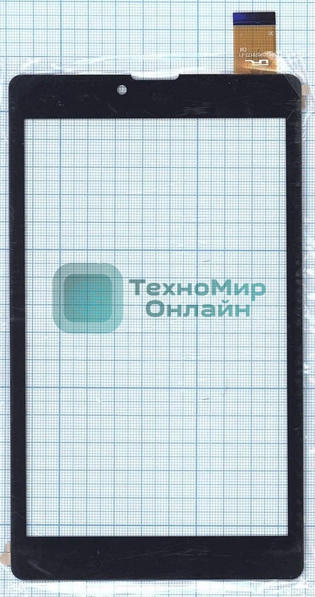 Сенсорное стекло (тачскрин) FPC-DP070177-F1, черное