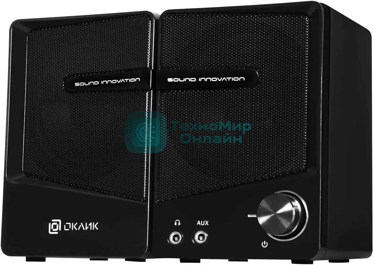 Акустическая система Oklick OK-126 2.0 черный 6Вт