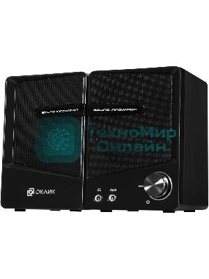 Акустическая система Oklick OK-126 2.0 черный 6Вт