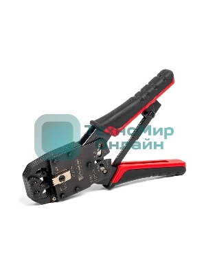 Кримпер многофункциональный с 3 встроенными модулями для обжима RJ-45, RJ-12, RJ-11 HT-200R