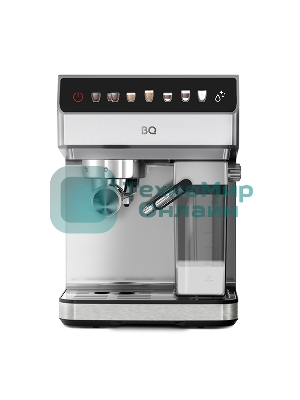 Кофеварка рожковая BQ CM7004 стальной, исп. кофе - молотый, 1,6 л, 1450 Вт, 20 бар