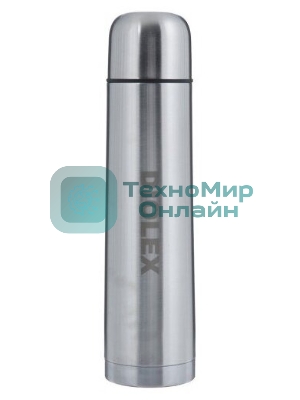 Термос Diolex DX-1000-B 1000 мл, с узкимгорлом, в чехле, нержавеющая сталь