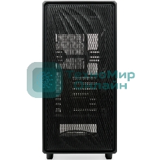 Компьютерный корпус без блока питания HSPD M510, Mesh Mid Tower, черный, TG, 0.5 SPCC, no fans ATX, mATX, mITX 180/280/160мм 1x2.5