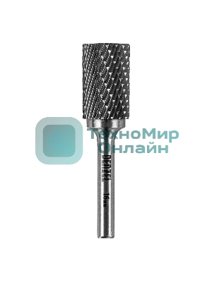 Борфреза по металлу Denzel твердосплавная, цилиндрическая, тип-А, 16 мм