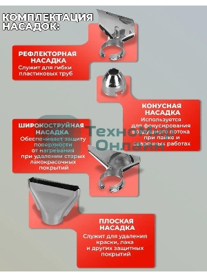 Фен технический Ресанта ФЭ-2000ЭКД 2000Вт темп.50/70-600С