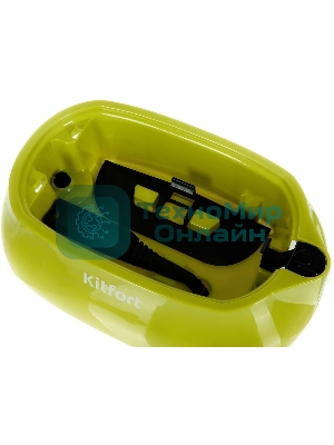 Пароочиститель напольный Kitfort КТ-9102-2 черный/салатовый