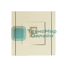 Розетка компьютерная IEK FORTE&PIANO FP432 RJ45 кат.5E ваниль