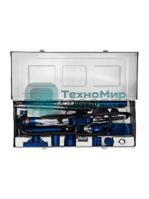 Растяжка гидравлическая Stels 51352 4 т, набор из 17 предметов, 7 сменных насадок, в метал. кейсе