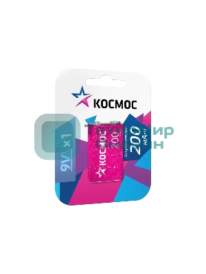 Аккумулятор Космос KOCNI-MH6F22 (200mAh) 6F22 200 мАч 1BL (блист.1шт)