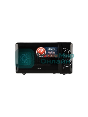 Микроволновая печь Energy EMW-20704 черный, 20 л, 700 Вт, переключатели - поворотный механизм