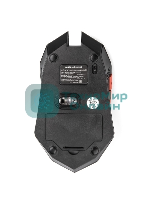 Мышь беспроводная Nakatomi MRON-08U черный, 1600 dpi, радиоканал, USB, кнопки - 6