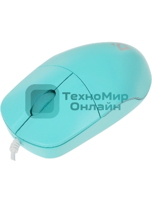 Мышь проводная Defender Azora MB-241 голубой, 1200 dpi, USB, кнопки - 3