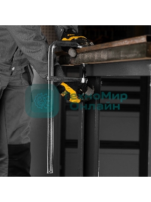 Струбцина Denzel F-образная, 100x400 мм, кованая