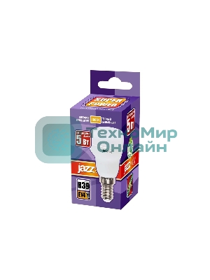 Лампа светодиодная JazzWay PLED-SP R39 5Вт 3000К теплый белый E14 400лм 230В