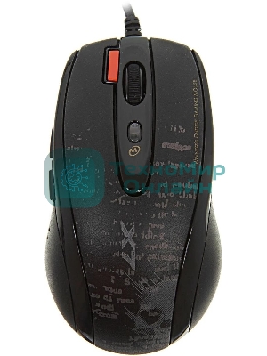 Мышь проводная A4Tech F5 черный, 3000 dpi, USB, кнопки - 7