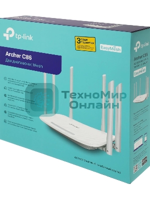 Двухдиапазонный гигабитный Wi-Fi роутер TP-LINK Archer C86 AC1900 с поддержкой MU MIMO/AC1900 Dual-Band Wi-Fi Router
