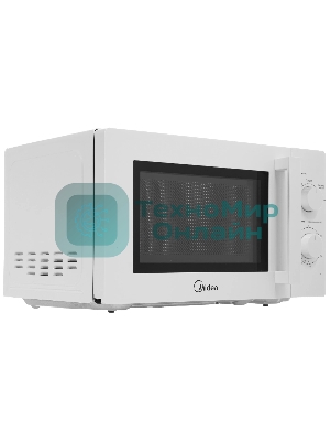 Микроволновая печь Midea MM720CY6-W белый, 20 л, 700 Вт, переключатели - поворотный механизм