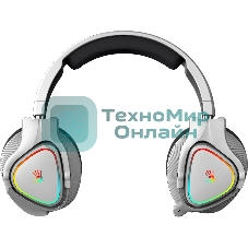 Гарнитура проводная с микрофоном A4Tech Bloody MR710 серый BT оголовье (MR710 GREY)