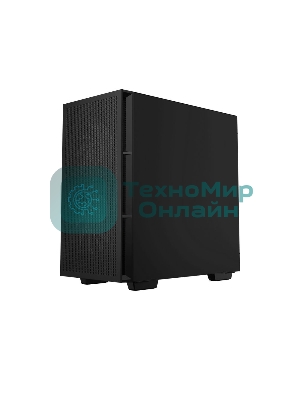 Компьютерный корпус Deepcool CH360 без БП, боковое окно (закаленное стекло), 2x140мм ARGb LED вентилятор спереди и 1x120мм ARGb LED вентилятор сзади, черный, mATX