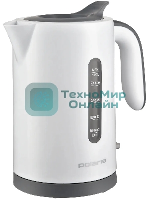 Чайник электрический Polaris PWK 1220C Water Way Pro 1.2 л, 2200 Вт, белый корпус: пластик (PWK 1220C)