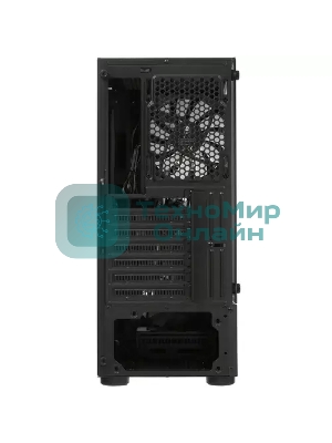 Компьютерный корпус 1STPLAYER FIREROSE F3-A черный ATX, TG 4x120мм LED fans inc. F3-A-BK-4F1