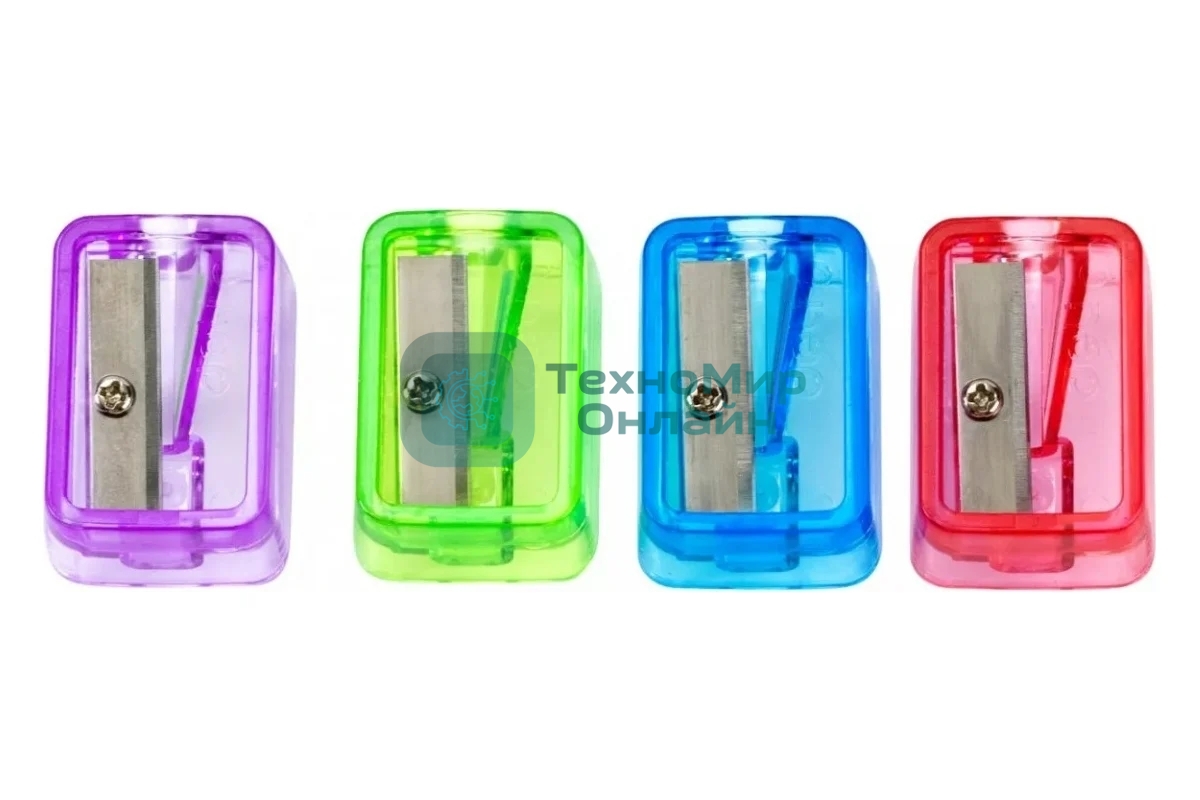 Точилка для карандашей ручная Deli EH552 Little Singer, 1 отверстие, пластик, ассорти, коробка