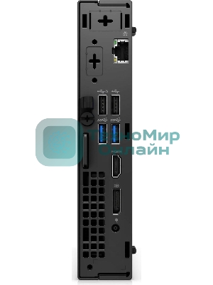 Мини ПК Dell Optiplex 7020 Micro i3 14100T (2.7) 8Gb SSD 256Gb UHDG 730 Win 11Pro GbitEth 260W мышь клавиатура черный (7020-3861)