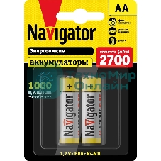 Аккумулятор Navigator NHR-2700-HR6-BP2, 1.2 В