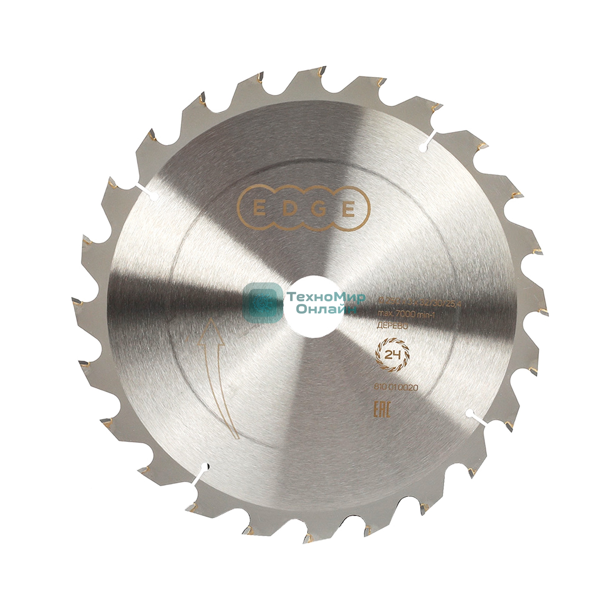 Диск EDGE by PATRIOT пильный по дереву 250х24х32/30/25,4
