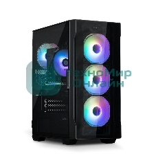 Компьютерный корпус MidiTower Zalman I3 NEO TG Black (ATX, front mesh, TG window, USB 2.0 x1, USB 3.0x2, 4x120мм RGb fan, без БП) (I3 NEO TG Black)