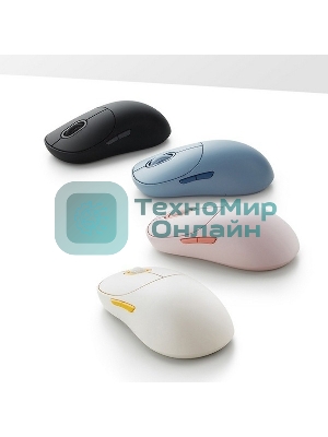 Мышь беспроводная Xiaomi Wireless Mouse 3 синий, 1200 dpi, радиоканал, Bluetooth, USB, кнопки - 5