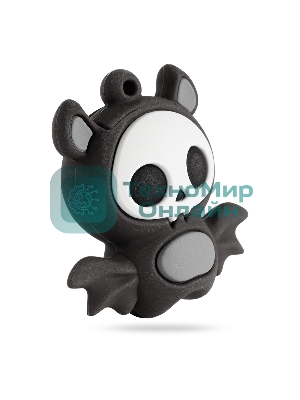 Флешка USB Smartbuy Wild Bat (SB32GbBat), 32Gb, USB 2.0, R/W 25/15, черный/серый/белый