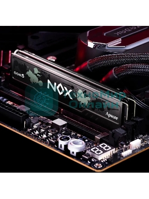 Оперативная память Apacer Nox, DDR5, 32Gb (2x16Gb), 5200MHz, CL40, DIMM, радиатор, серый/черный