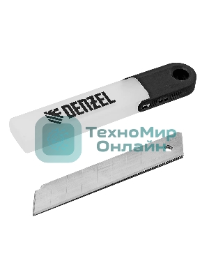 Лезвия Denzel 18 мм, нерж. сталь 440, 0,5 мм, 5 шт.