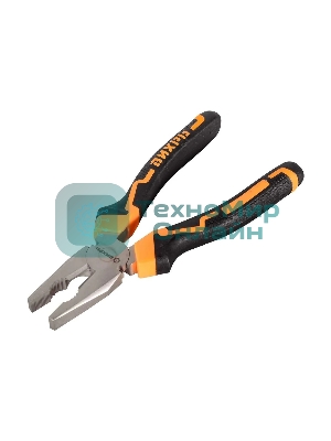 Плоскогубцы Вихрь 200 мм., никелированные, двухкомпонентные рукоятки