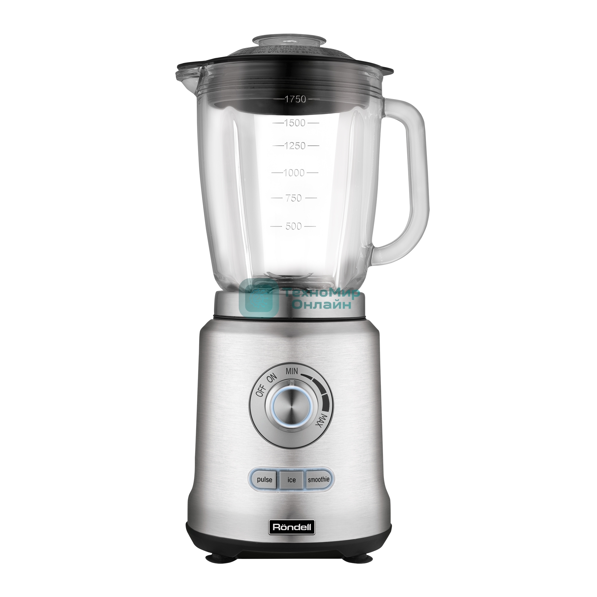 Блендер стационарный Rondell RDE-1253 1200 Вт, стальной