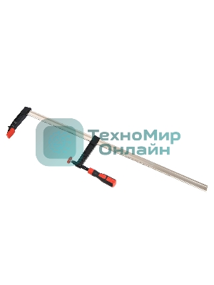 Струбцина F-образная усиленная Deli DL111280Z 800x120 мм, макс. усилие зажима 3500N, резьба 16мм