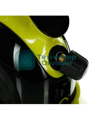 Пароочиститель напольный Kitfort КТ-9102-2 черный/салатовый