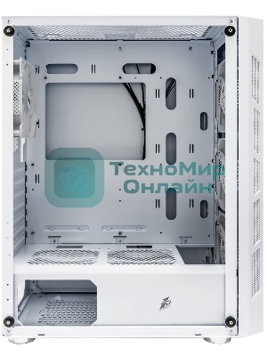 Компьютерный корпус 1STPLAYER FIREBASE XP White/ATX/4x120мм LED fans/XP-WH-4F1-W