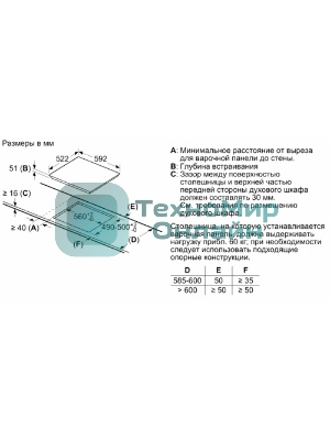 Индукционная варочная панель Bosch PUG61KAA5E черный