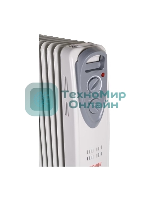 Обогреватель масляный Ресанта ОМ- 7Н (7 секций), белый, 1500 Вт, 15 м2, термостат 67/3/7