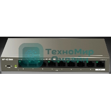 Коммутатор неуправляемый PoE IP-COM G1109P-8-102W 9 портов, 9x1 Гбит/с, PoE 8х92 Вт, настольный
