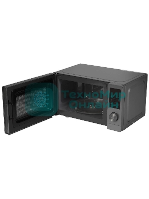 Микроволновая печь Gorenje MO20A3T4 серый/черный, 20 л, 700 Вт, переключатели - поворотный механизм