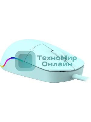 Мышь проводная Defender Azora MB-241 голубой, 1200 dpi, USB, кнопки - 3